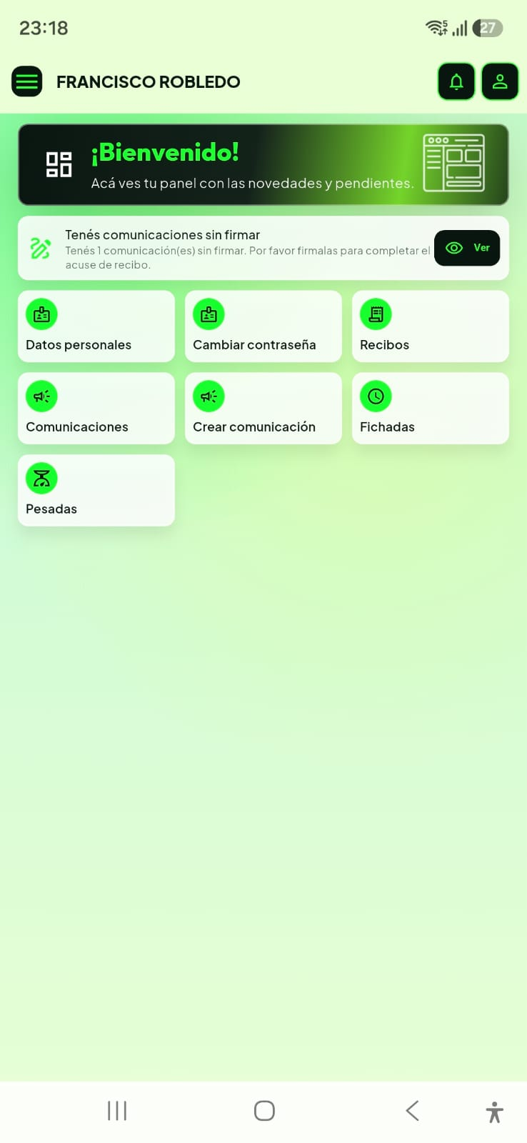 Aplicación Android de IngeniaWork